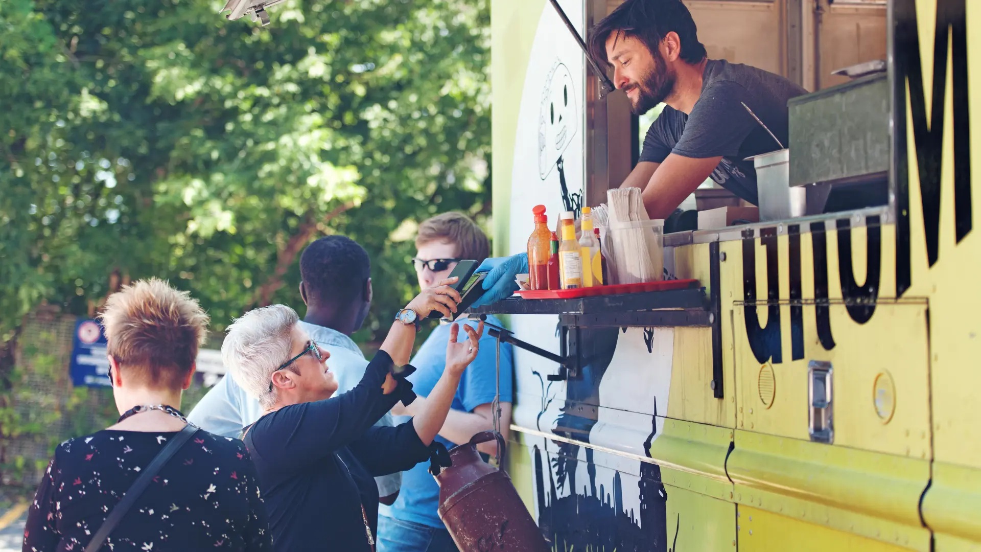Food Truck On The Street
