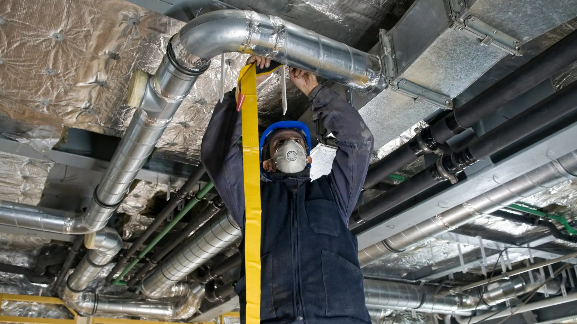 HVAC Technician Working