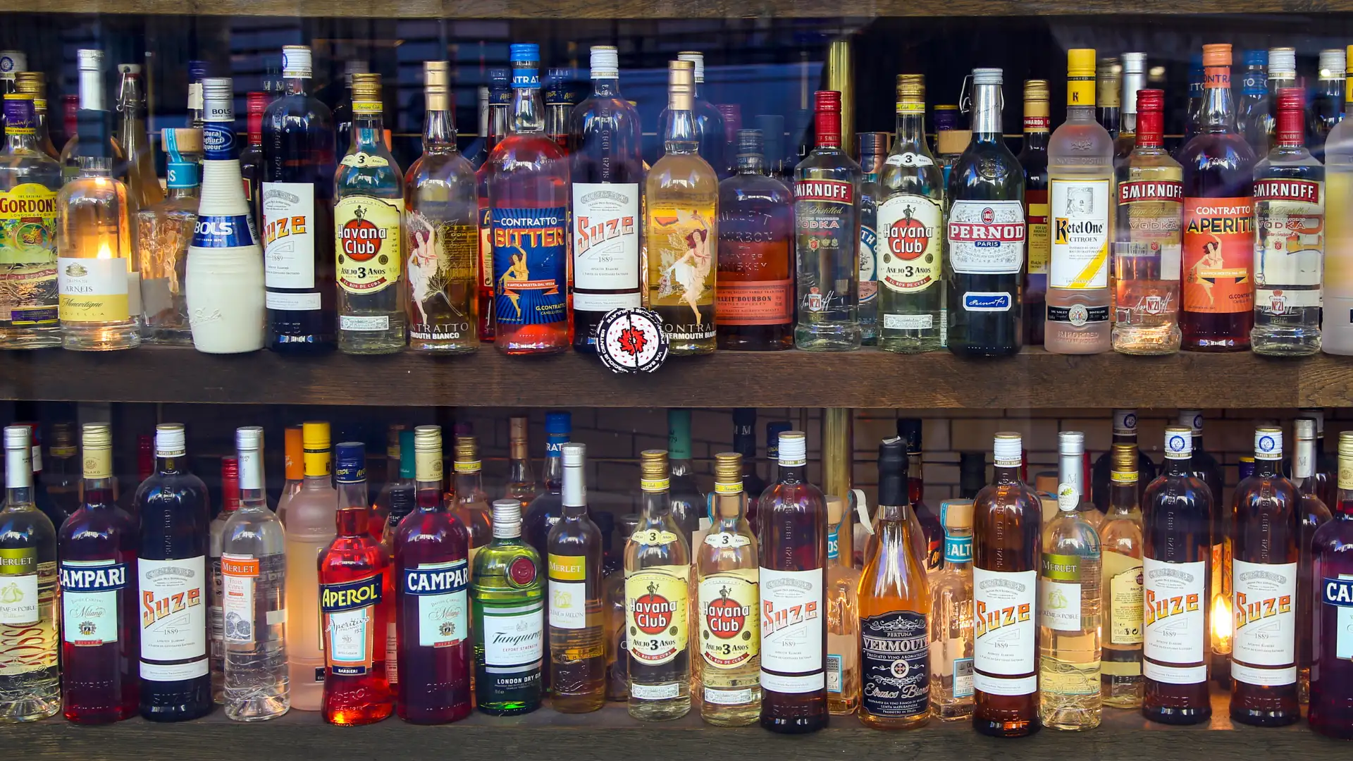 Liquor store storefront